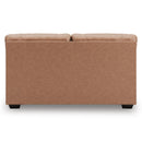  Manufacturer Color_Caramel -- Signature Design by Ashley WillowBend Stationary Leather Look Loveseat IMAGE 4