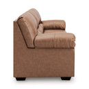  Manufacturer Color_Caramel -- Signature Design by Ashley WillowBend Stationary Leather Look Sofa IMAGE 3