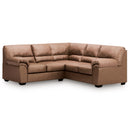 Manufacturer Color_Caramel  -- WillowBend Leather Look 2 pc Sectional IMAGE 1