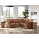  Manufacturer Color_Caramel  -- WillowBend Leather Look 2 pc Sectional IMAGE 3