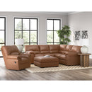  Manufacturer Color_Caramel  -- WillowBend Leather Look 2 pc Sectional IMAGE 5