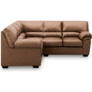 Manufacturer Color_Caramel  -- WillowBend Leather Look 2 pc Sectional IMAGE 2
