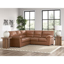  Manufacturer Color_Caramel  -- WillowBend Leather Look 2 pc Sectional IMAGE 3