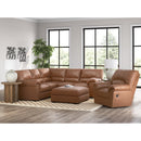  Manufacturer Color_Caramel  -- WillowBend Leather Look 2 pc Sectional IMAGE 5