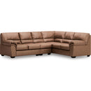  Manufacturer Color_Caramel -- Signature Design by Ashley WillowBend Leather Look 3 pc Sectional IMAGE 1