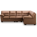  Manufacturer Color_Caramel -- Signature Design by Ashley WillowBend Leather Look 3 pc Sectional IMAGE 2