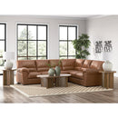  Manufacturer Color_Caramel -- Signature Design by Ashley WillowBend Leather Look 3 pc Sectional IMAGE 3