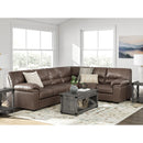  Manufacturer Color_Umber -- Signature Design by Ashley WillowBend PC27705S3 3 pc Sectional IMAGE 4