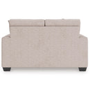  Manufacturer Color_Stone  -- Signature Design by Ashley Larimer Stationary Fabric Loveseat IMAGE 4