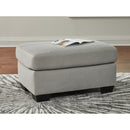  Manufacturer Color_Smoke -- Signature Design by Ashley Greenbriar Fabric Ottoman IMAGE 4