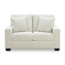  Manufacturer Color_Ivory  -- Signature Design by Ashley Greenbriar Stationary Fabric Loveseat IMAGE 2