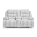  Manufacturer Color_Alloy  -- Signature Design by Ashley Falls Power Reclining Fabric Loveseat with Console IMAGE 3