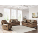  Manufacturer Color_Earth  -- Signature Design by Ashley Chasemore Stationary Leather Look Loveseat IMAGE 10