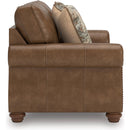  Manufacturer Color_Earth  -- Signature Design by Ashley Chasemore Stationary Leather Look Loveseat IMAGE 3