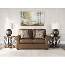  Manufacturer Color_Earth  -- Signature Design by Ashley Chasemore Stationary Leather Look Loveseat IMAGE 5