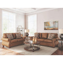  Manufacturer Color_Earth  -- Signature Design by Ashley Chasemore Stationary Leather Look Sofa IMAGE 10