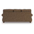  Manufacturer Color_Earth  -- Signature Design by Ashley Chasemore Stationary Leather Look Sofa IMAGE 4