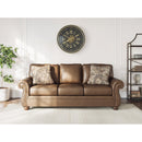  Manufacturer Color_Earth  -- Signature Design by Ashley Chasemore Stationary Leather Look Sofa IMAGE 5
