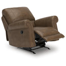  Manufacturer Color_Earth  -- Signature Design by Ashley Chasemore Swivel Glider Leather Look Recliner IMAGE 2