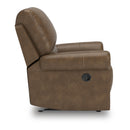  Manufacturer Color_Earth  -- Signature Design by Ashley Chasemore Swivel Glider Leather Look Recliner IMAGE 4