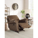  Manufacturer Color_Earth  -- Signature Design by Ashley Chasemore Swivel Glider Leather Look Recliner IMAGE 8