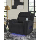  Manufacturer Color_Black  -- Signature Design by Ashley Forest Lake Power Fabric Recliner IMAGE 6