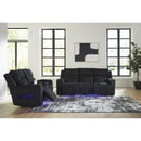  Manufacturer Color_Black  -- Signature Design by Ashley Forest Lake Power Reclining Fabric Sofa IMAGE 15