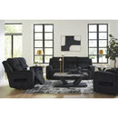  Manufacturer Color_Black  -- Signature Design by Ashley Forest Lake Power Reclining Fabric Loveseat with Console IMAGE 17