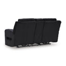  Manufacturer Color_Black  -- Signature Design by Ashley Forest Lake Power Reclining Fabric Loveseat with Console IMAGE 4