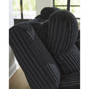  Manufacturer Color_Black  -- Signature Design by Ashley Forest Lake Power Reclining Fabric Loveseat with Console IMAGE 7