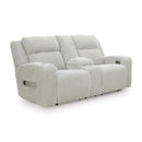  Manufacturer Color_Alloy  -- Forest Lake PC6420318 Power Reclining Loveseat with Console and Adjustable Headrest IMAGE 1