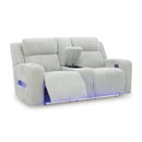  Manufacturer Color_Alloy  -- Forest Lake PC6420318 Power Reclining Loveseat with Console and Adjustable Headrest IMAGE 2