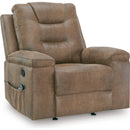  Manufacturer Color_Earth  -- Signature Design by Ashley Stockworth Rocker Leather Look Recliner IMAGE 1
