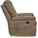 Manufacturer Color_Earth  -- Signature Design by Ashley Stockworth Rocker Leather Look Recliner IMAGE 4