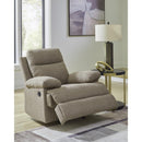  Manufacturer Color_Mocha  -- Signature Design by Ashley Side Swipe Rocker Fabric Recliner IMAGE 6