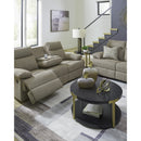 Manufacturer Color_Mocha  -- Signature Design by Ashley Side Swipe Reclining Fabric Loveseat IMAGE 11