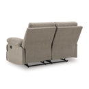  Manufacturer Color_Mocha  -- Signature Design by Ashley Side Swipe Reclining Fabric Loveseat IMAGE 5