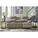  Manufacturer Color_Mocha  -- Signature Design by Ashley Side Swipe Stationary Fabric Sofa IMAGE 8