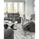  Manufacturer Color_Charcoal  -- Side-Swipe PC9140689 Reclining Sofa with Drop Down Table IMAGE 16