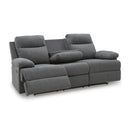  Manufacturer Color_Charcoal  -- Side-Swipe PC9140689 Reclining Sofa with Drop Down Table IMAGE 2