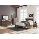  Size_Queen  -- Pamytta PCB2614B12 Queen Upholstered Panel Platform Bed IMAGE 6