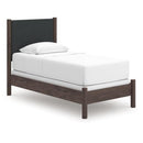  Size_Twin  -- Pamytta Upholstered Panel Bed IMAGE 1