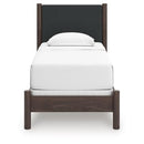  Size_Twin  -- Pamytta Upholstered Panel Bed IMAGE 3