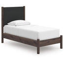  Size_Twin  -- Pamytta PCB2614B8 Twin Upholstered Panel Platform Bed IMAGE 1