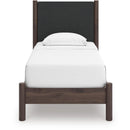  Size_Twin  -- Pamytta PCB2614B8 Twin Upholstered Panel Platform Bed IMAGE 2