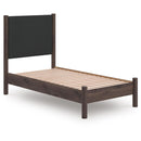  Size_Twin  -- Pamytta PCB2614B8 Twin Upholstered Panel Platform Bed IMAGE 5