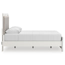  Size_Queen  -- Zuraleus Upholstered Panel Bed IMAGE 3