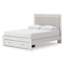  Size_Queen  -- Zuraleus Upholstered Panel Bed with Storage IMAGE 1