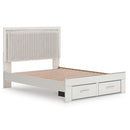  Size_Queen  -- Zuraleus Upholstered Panel Bed with Storage IMAGE 3