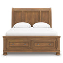  Size_Queen  -- Feddinger Sleigh Bed with Storage IMAGE 3